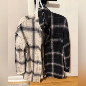 SHEIN Colorblock Plaid Button-Down Shirt | Size M (US 6)